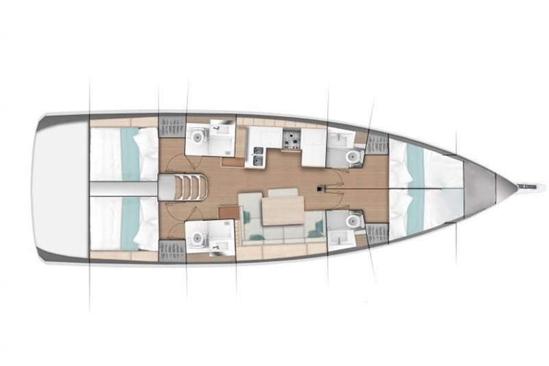 Аренда яхты Sun Odyssey 490 (4Cab)  /2023