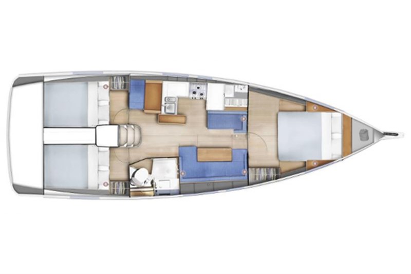 Аренда яхты Sun Odyssey 410 (3Cab)  /2024