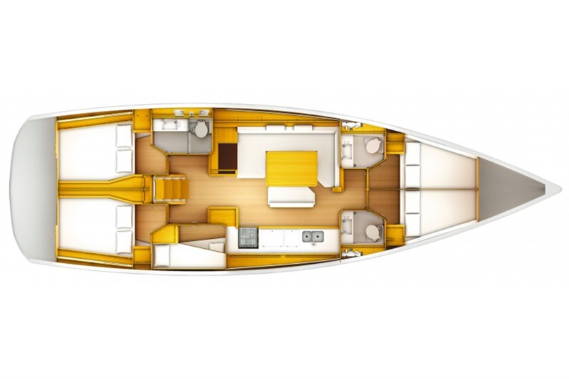 Аренда яхты Sun Odyssey 519 (5Cab)  /2016